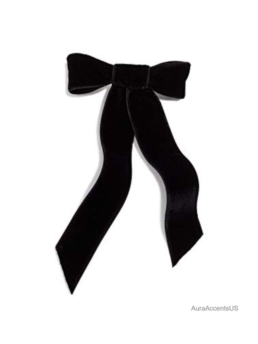 Velvet Bow Barrette Hair Clip Formal Wedding Accessory